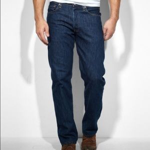 Levi’s 501 Button Fly Dark Wash Jeans ME1585